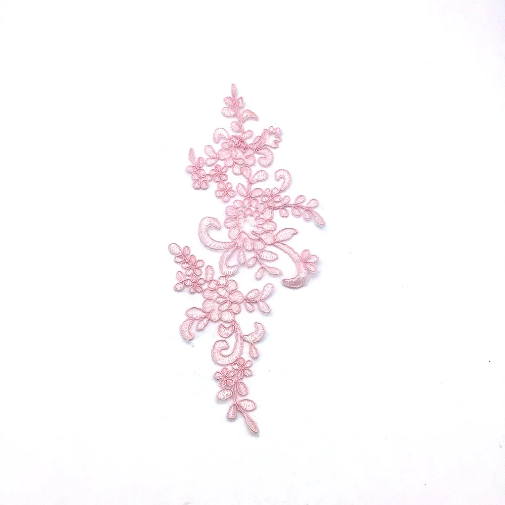 1 пара Свадебная Вышивка Аппликация Свадебное кружево Цветочный декор Мотив