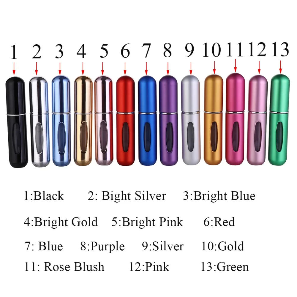 5ml Refillable Mini Perfume Spray Bottle Aluminum Atomizer Portable Travel Cosmetic Container Scent Pump | Красота и здоровье