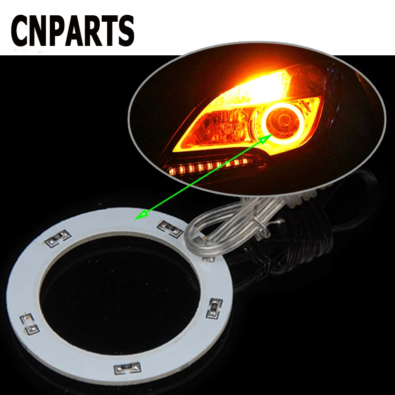 2 шт. декоративные светодиодные кольца ангельские глазки для Skoda Octavia A5 A7 Fabia Yeti BMW