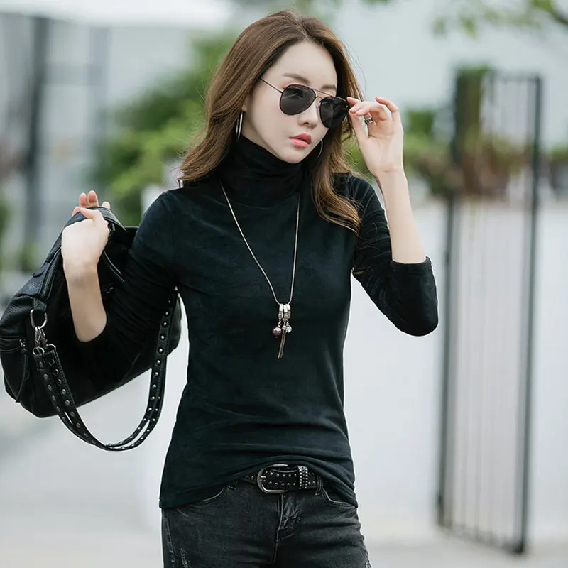 Gigogou Women Pullover Sweater 2019 Autumn Winter Turtleneck Long Sleeve Warm Female Jumper Slim Ladies | Женская одежда