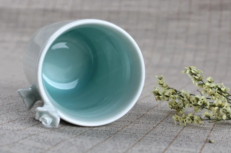 Питейная посуда кружки креативная кружка керамические поделки 3D цветок