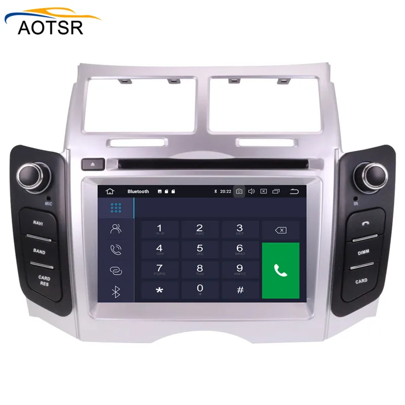 2 Din Android 10 плеер головное устройство для Toyota Yaris 2005 2006 2007 2008 2009 2010 2011 GPS навигация
