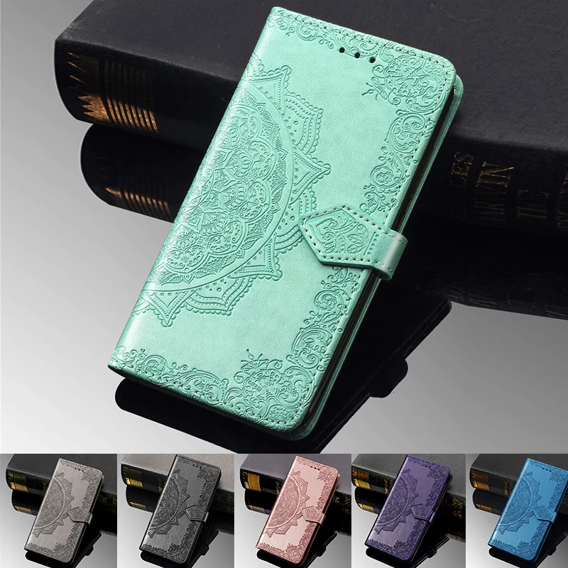 Кожаный чехол-книжка для Huawei Y9 2019 мягкий чехол-кошелек Enjoy 9 Plus рельефный чехол с