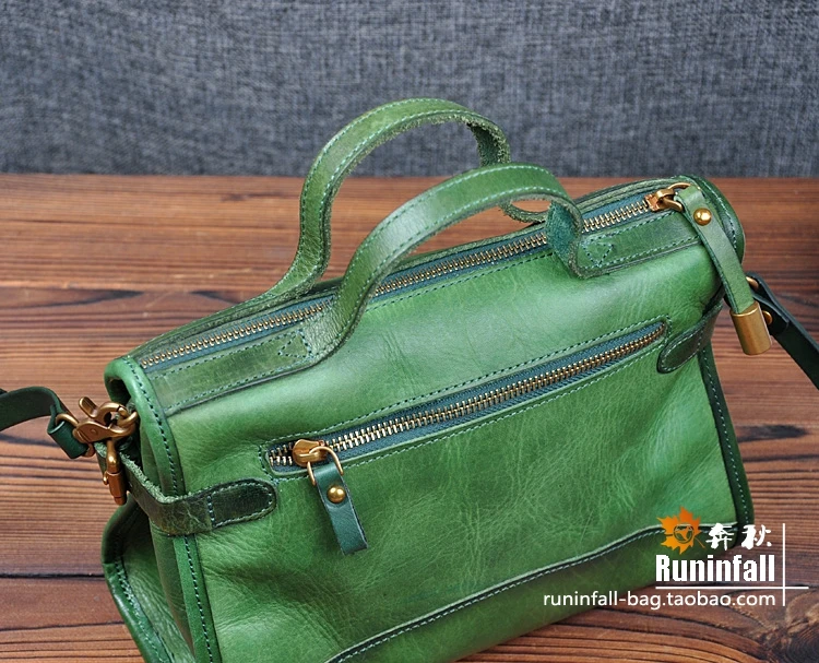 Дамская сумочка на плечо из натуральной воловьей кожи в винтажном стиле|bag