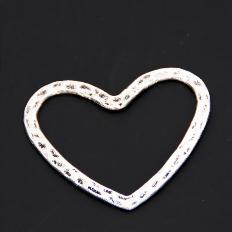 10 шт Серебряный цвет полые сердца Подвески для изготовления ювелирных изделий DIY