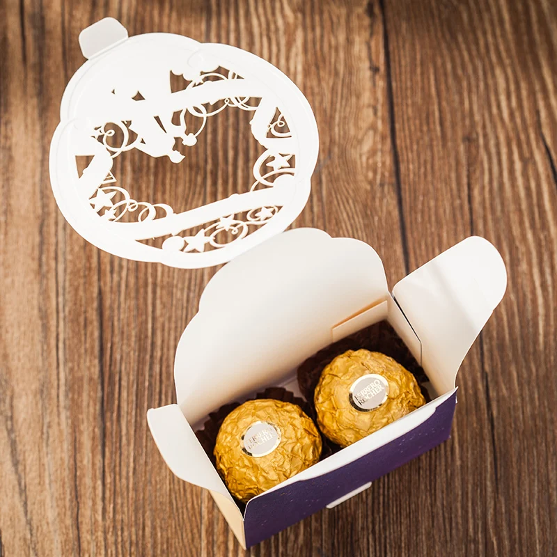 Новый фиолетового цвета с цветочным принтом в виде жениха и невесты лазерная