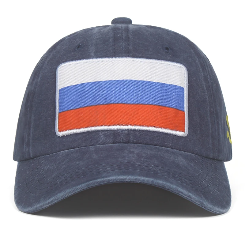 

Бейсболка VORON унисекс, с изображением флага России, Спортивная, 2019