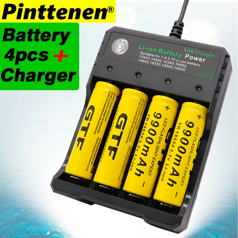 Новый 18650 батарея 3 7 V 9900 mAh аккумуляторная Li Ion для светодиодного фонаря оптом и в