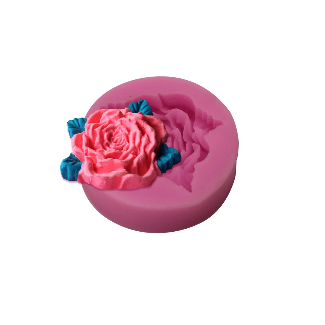 Новые 3D розы Fondant торта шоколад мастика резак силиконовые инструменты сделай сам