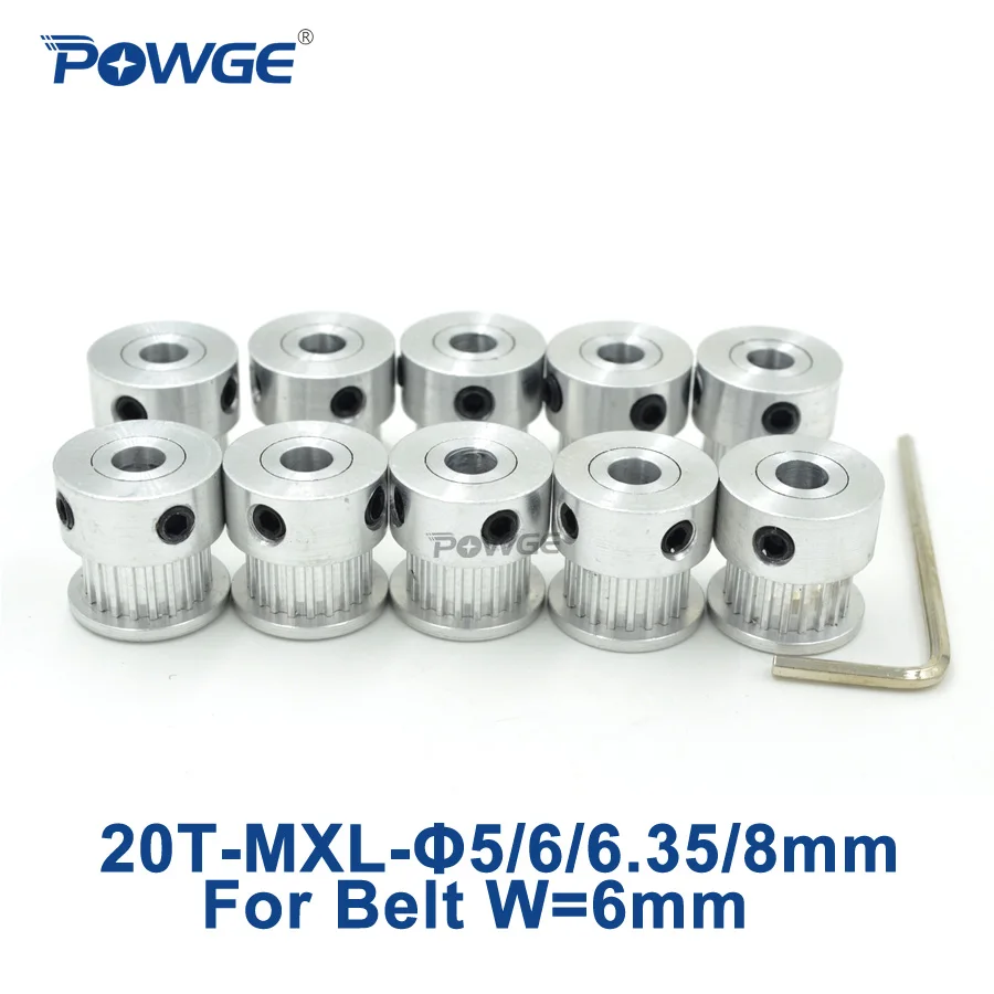 Шкив ГРМ POWGE с отверстием 5/6/6 35/8 мм 20 мxl 025 BF зубьев т шт.|pulley conveyor|pulley plasticshipping printer |