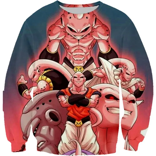 Толстовки с капюшоном PLstar Cosmos Dragon Ball z детские толстовки с 3D капюшоном для мальчиков худи с принтом аниме Гоку детский пуловер с круглым вырезом черный с капюшоном - Цвет: kids sweatshirt