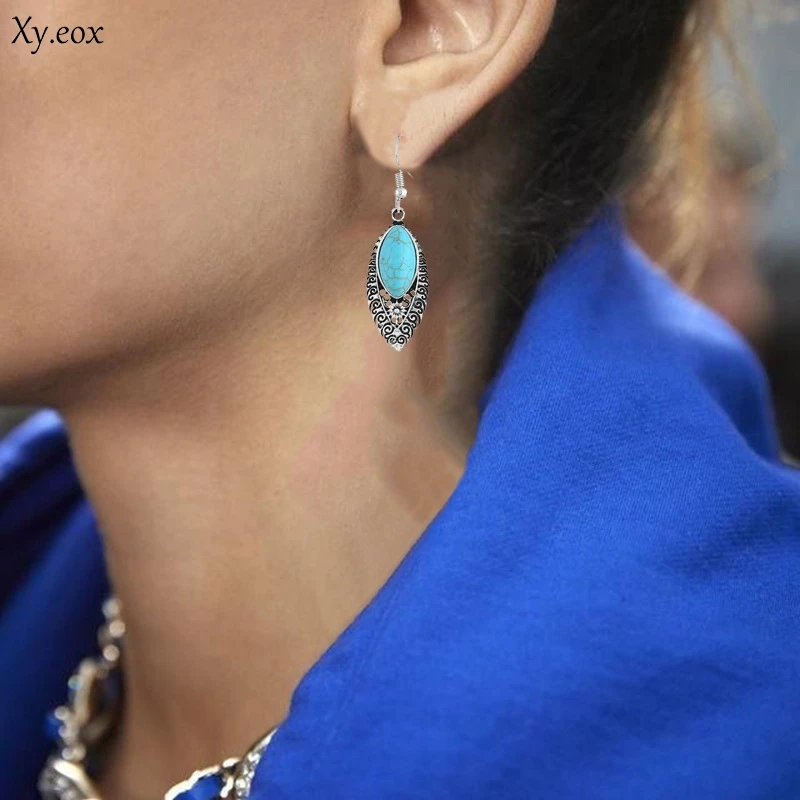 Богемные тибетские винтажные серебряные турецкие Висячие серьги цыганский