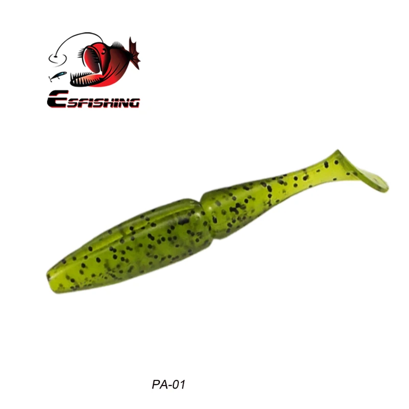 Esfishing мягкие приманки Shad Easy Shiner 50 мм 70 мм 1,2 г 3,8 г Leurre Souple рыболовные снасти Морская рыбалка Jerkbait белый - Цвет: PA01