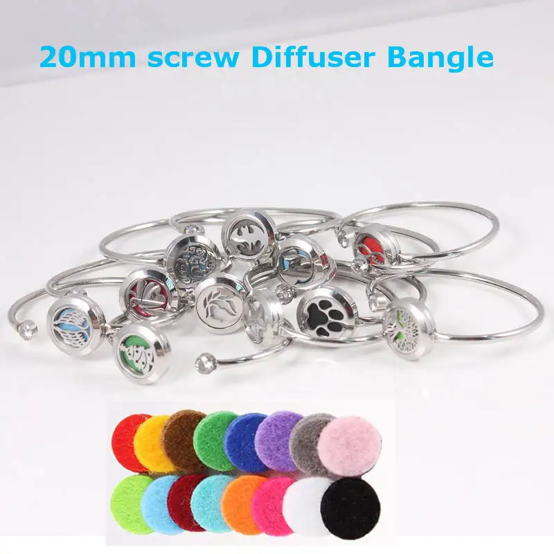 20mm Butterfly 316L Stainless Steel Aromatherapy Locket Bracelet Bangle Oil Diffuser Perfume Jewelry | Украшения и аксессуары
