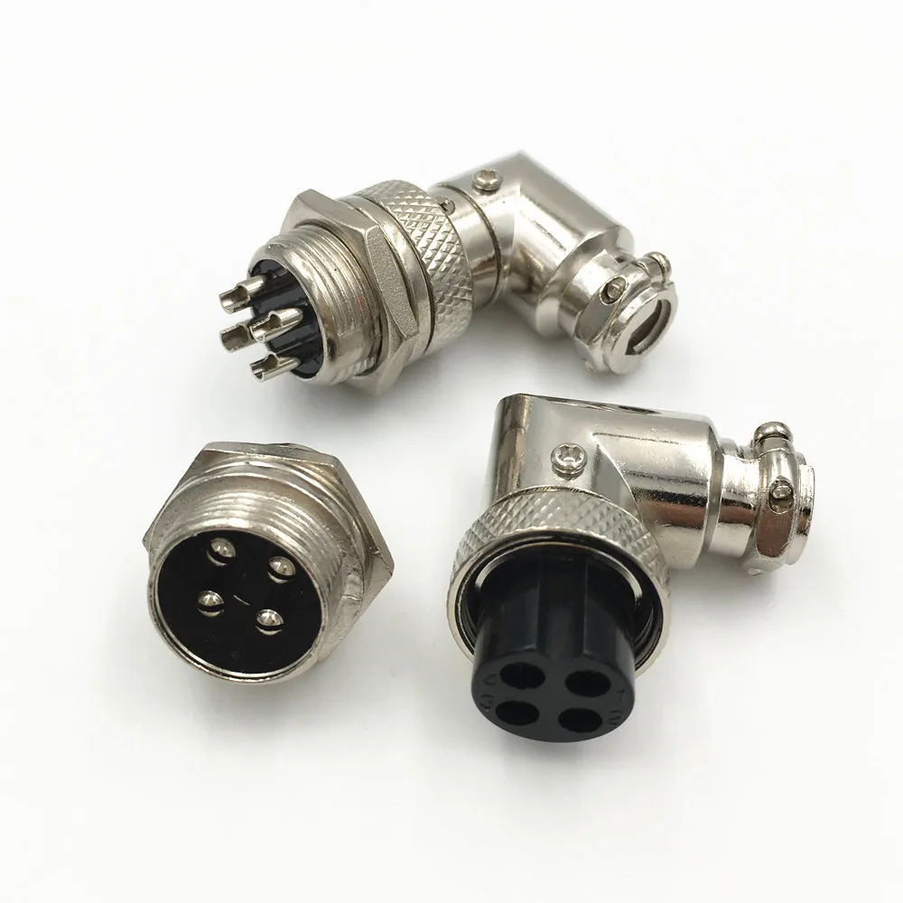 8 комплектов GX16 M16 XLR 2 3 4 5 6 7 9 контактный локоть 90 градусов правый угол авиационный