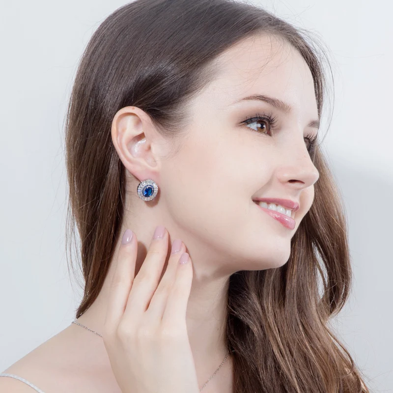 Серьги подвески женские с крупным круглым фианитом карат|ear jewelry|jewelry jewelryearrings earring