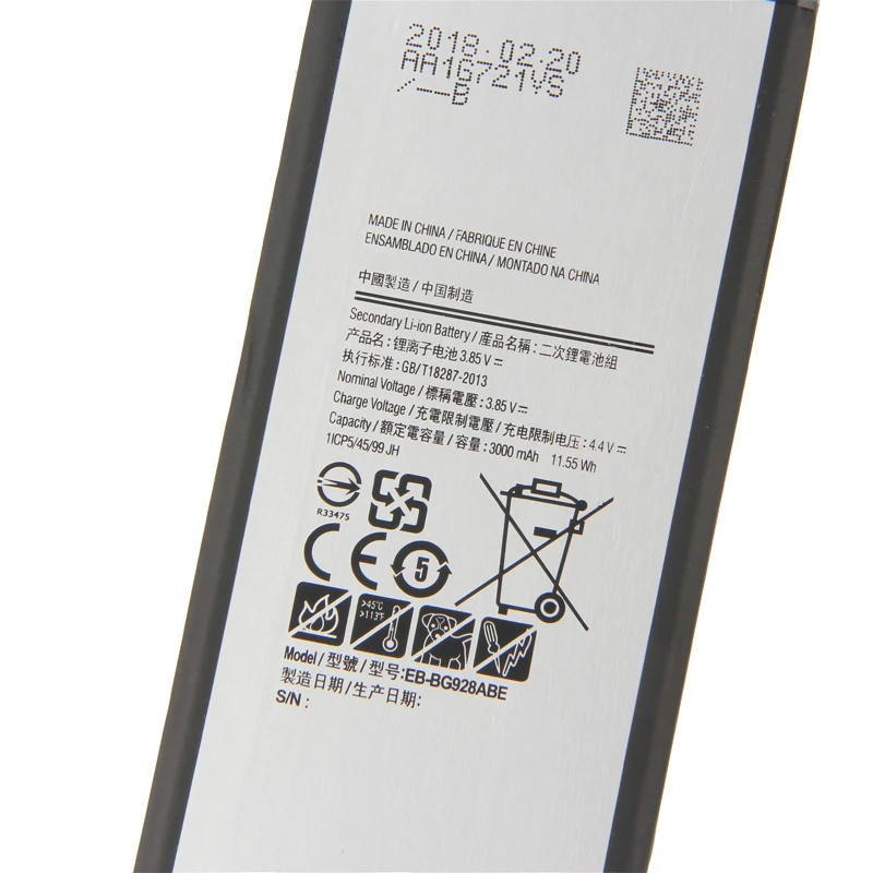Оригинальный высококачественный аккумулятор для Samsung GALAXY S6 edgePlus EB BG928ABE G928P G928F G9287