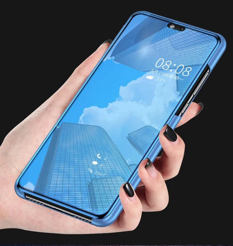 Для huawei Honor 8X чехол 8 x роскошный зеркальный флип-чехол с подставкой из искусственной кожи для huawei Honor8X Max чехол для телефона s Fundas защитный чехол