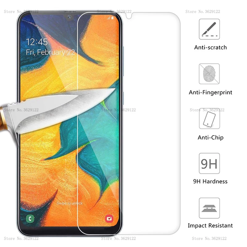 Закаленное стекло 9H для Samsung Galaxy A50 A505F SM-A505F A30 A305F SM-A305F A 50 30 Защитная пленка экрана |