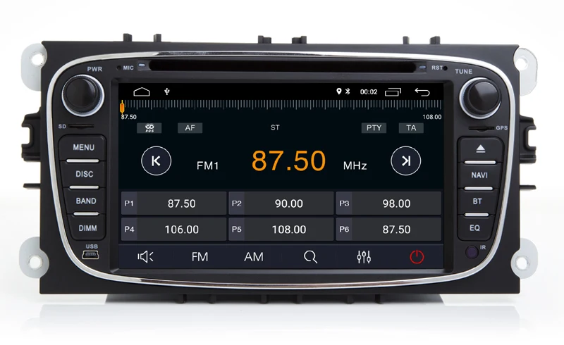 Двойной Din 7 ''Android 9 0 четырехъядерный автомобильный DVD GPS плеер для FORD Focus Mondeo C MAX
