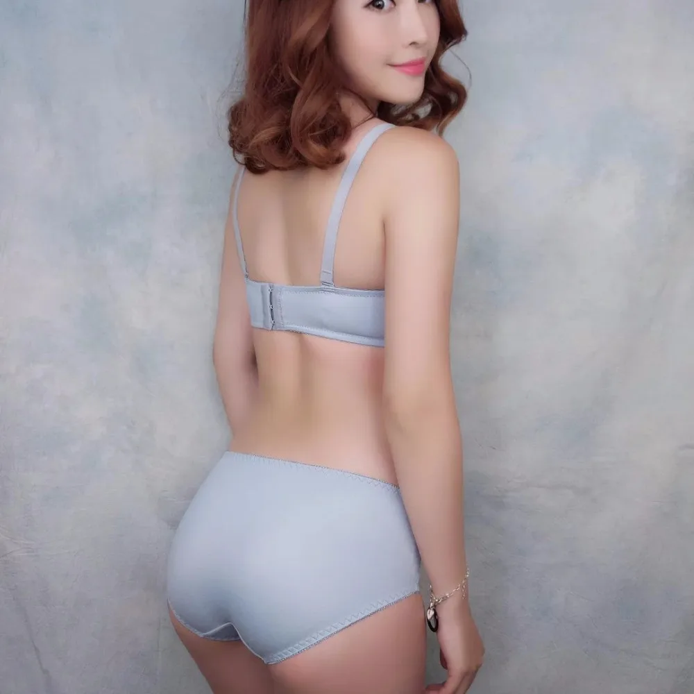 Женское нижнее белье с чашечкой пуш ап Модный комплект бюстгальтером и трусиками