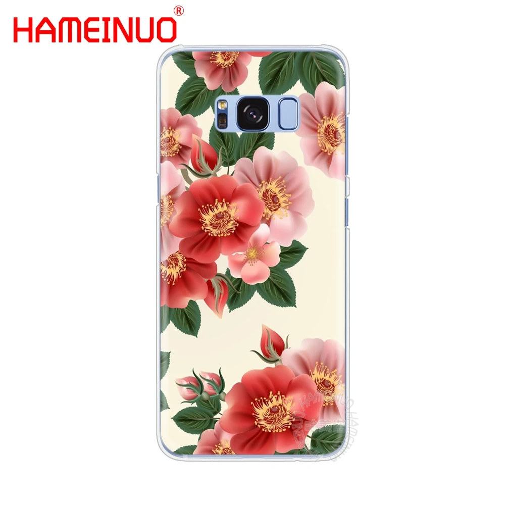 HAMEINUO красивый чехол для сотового телефона с цветочным рисунком и листьями Samsung