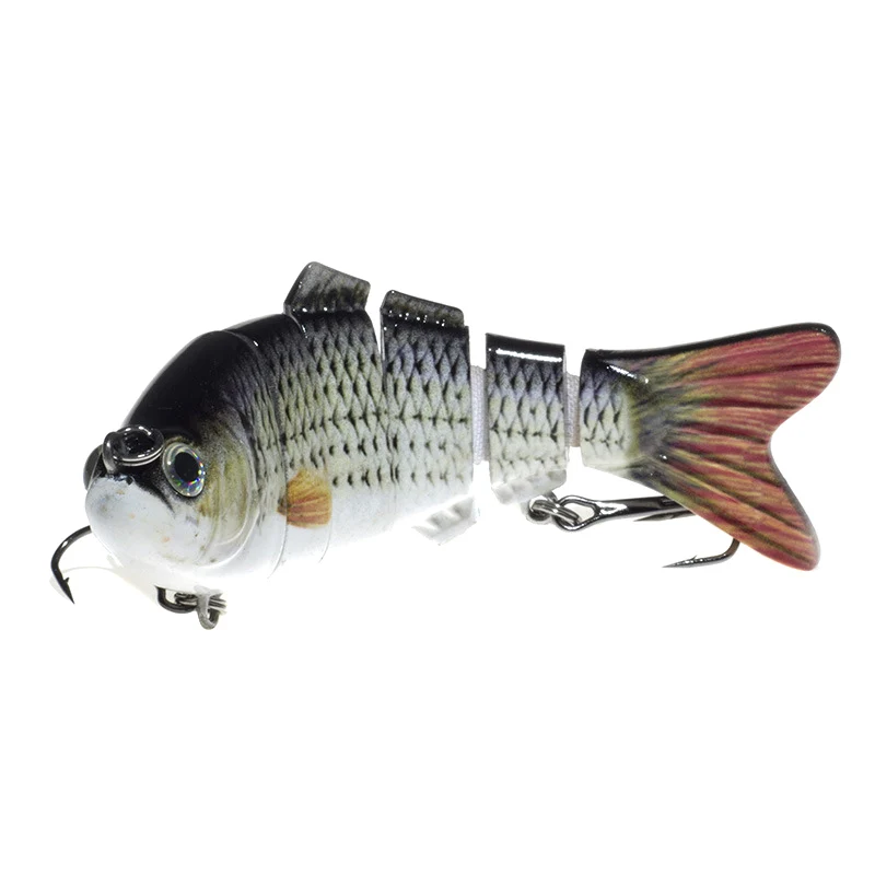 Недавно 10 см 17g наживка воблер реалистичные 6 Сегмент Swimbait Жесткий искусственная |