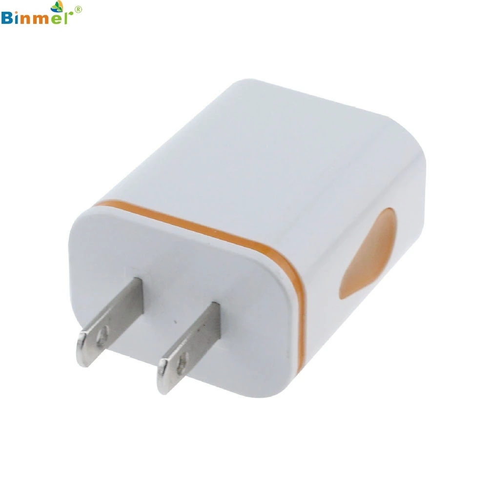 VOBERRY Charger Adapter LED Light Professional Plug USB AC Travel 2USB Port Water Drop for iPhone 7 / 7Plus | Электроника