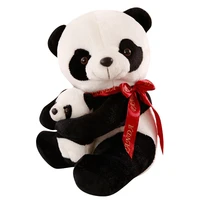 2550cm good quality sitting mother and baby panda plush toys stuffed panda dolls soft pillows kids toys xmas gifts super cute