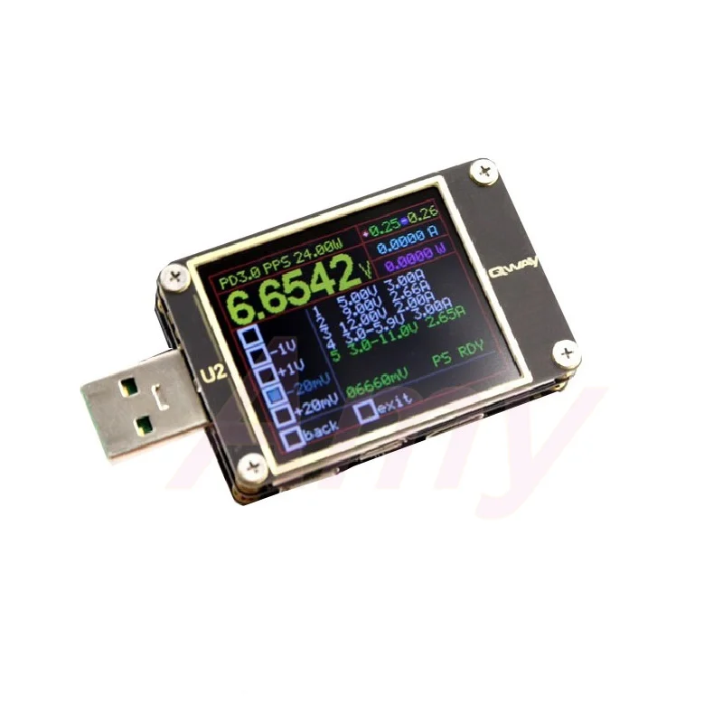 USB тестер для измерения тока и напряжения QC4 + PD3.0 2 0 PPS тест емкости быстрой