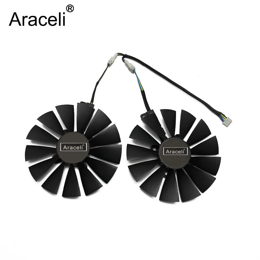 Вентилятор охлаждения с 13 лезвиями для ASUS STRIX RX 470 570 580 RX470 RX570 RX580 12 В 0 25 А 95 мм VGA