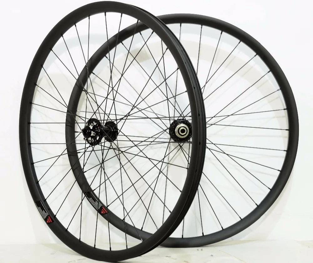 700C 29ER ассиметричные MTB XC Углеродные колеса бескамерные готовые 28 мм ширина 25
