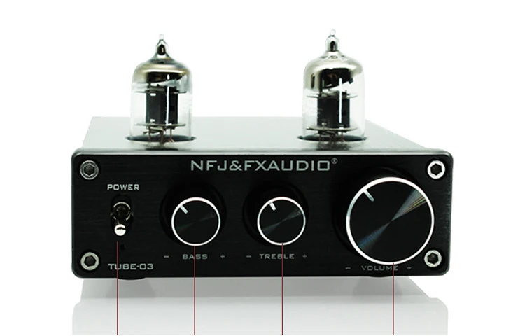 FX-Audio TUBE-03 HIFI ВЧ-басовый буферный ламповый предусилитель цифровой аудио конвертер стерео усилитель и ЦАП усилитель для наушников