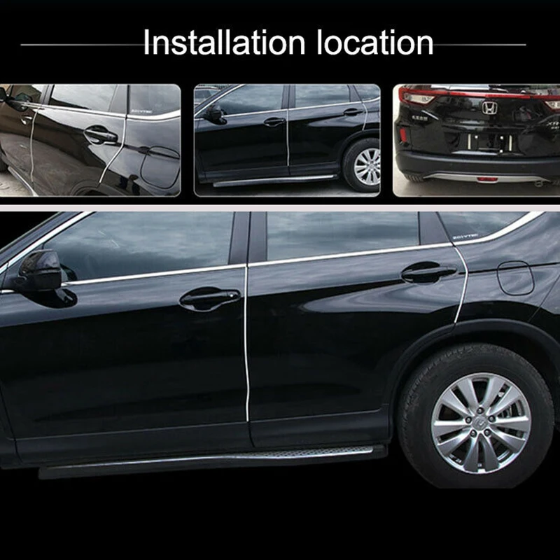 Анти вмятин царапины хорошая гибкость TPO резиновый край двери губы полосы Белый 1