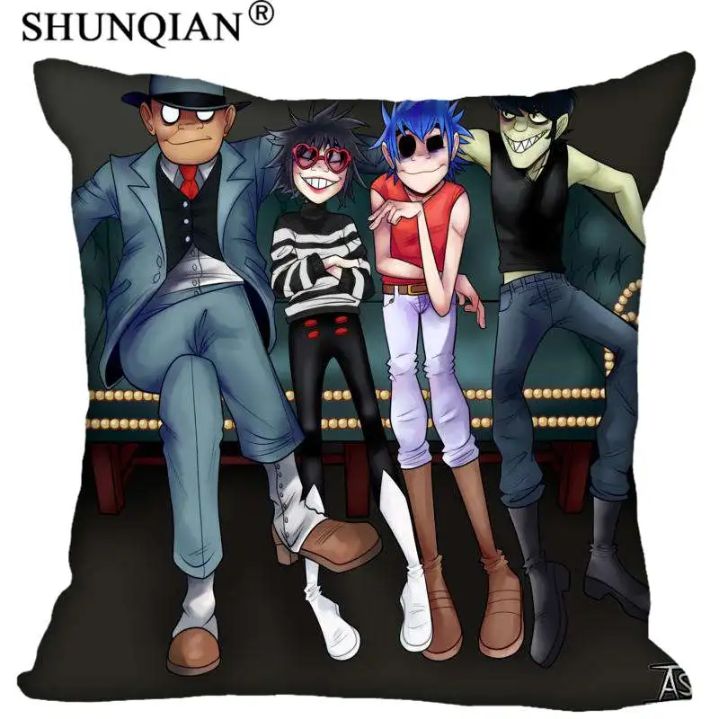 Новое поступление квадратная подушка gorillaz чехол на молнии индивидуальный Чехол