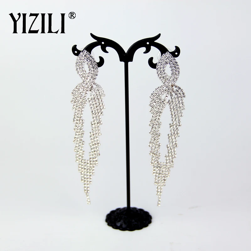 Модные женские серьги цепочки YIZILI элегантные высококачественные в форме когтей
