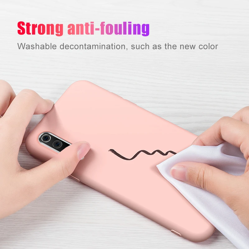 Liquid Silicon Case For xiaomi mi 9 mi9 case Plain Soft TPU Shockproof Coque Fundas Shell Anti-foul se 9se mi9se | Мобильные