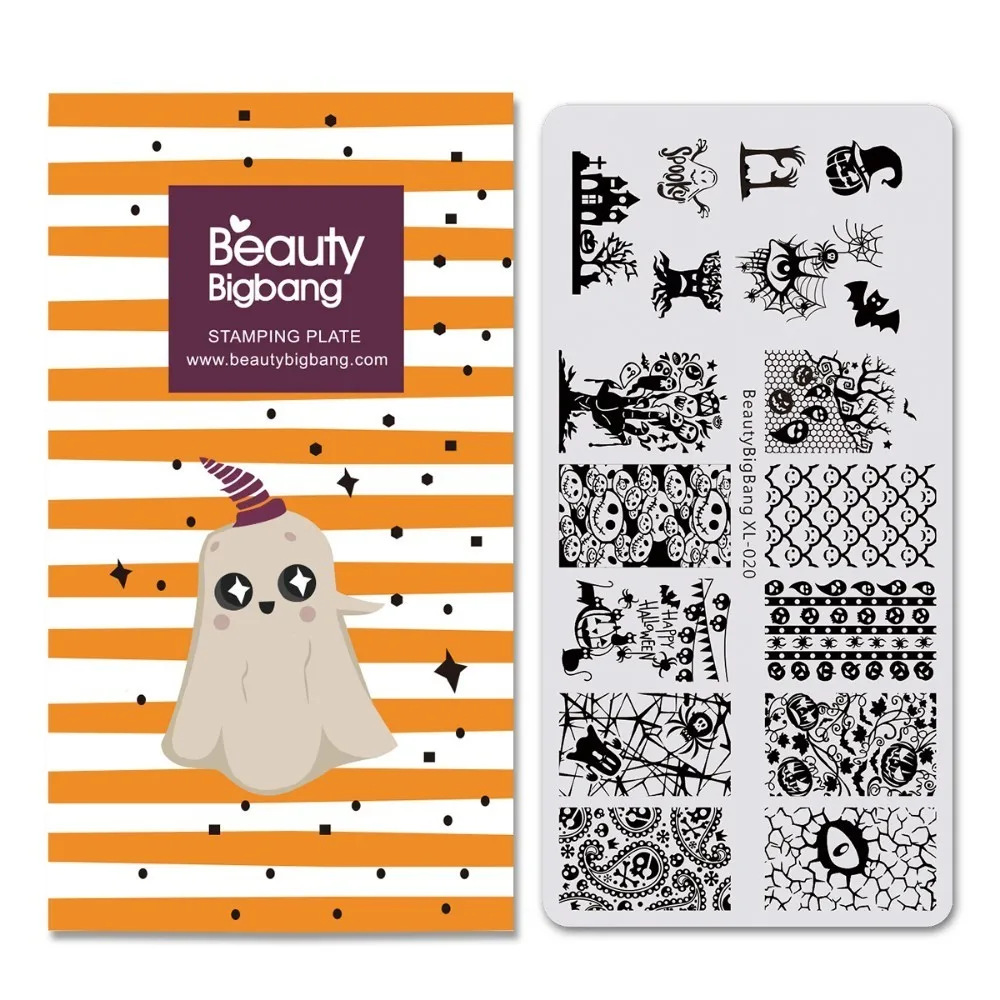 20 BeautyBigBang штамповочные пластины 6*12 см цветочный дизайн шаблон для штамповки ногтей пластины штамповки аксессуары для полировки ногтей BBB XL040 - Цвет: 20