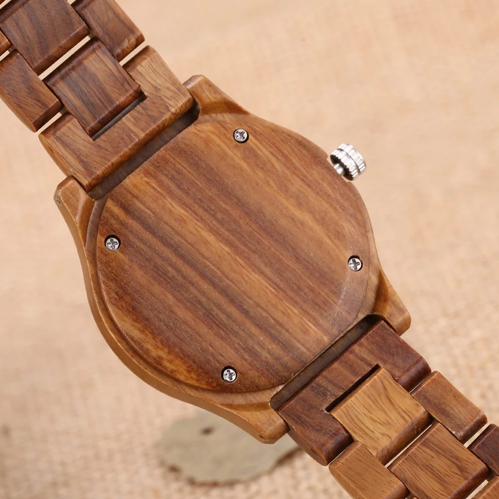 Топ Элитный бренд часы деревянные Часы Для мужчин наручные женщин зеленые с