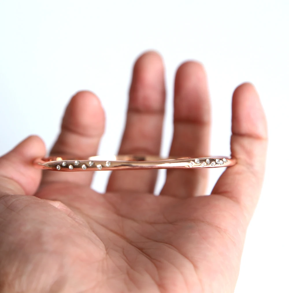 Роскошный австрийский браслет с кристаллами Pulseira Стразы для женщин pulsera silicona