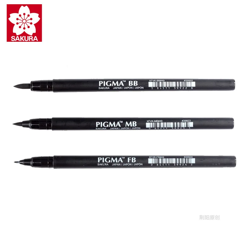 Sakura S/M/L, японская пигма, каллиграфия, мягкая кисть, ручка для красоты, художественные принадлежности для рукоделия, офисные школьные инструменты для рисования