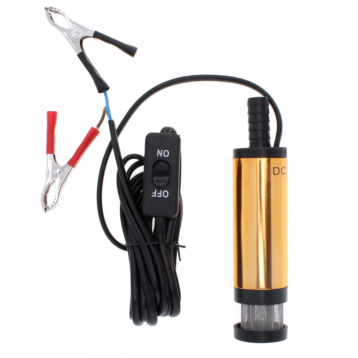 Aluminum Alloy Car Electric Submersible Pump DC 12V Fuel Water Oil Transfer with 2 Alligator Clips | Автомобили и мотоциклы
