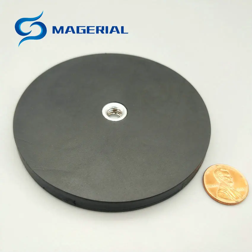 Магнитный Диск NdFeB с резиновым покрытием диаметром 43/66/88 мм 2 4 шт.|magnet disc|strong neodymium