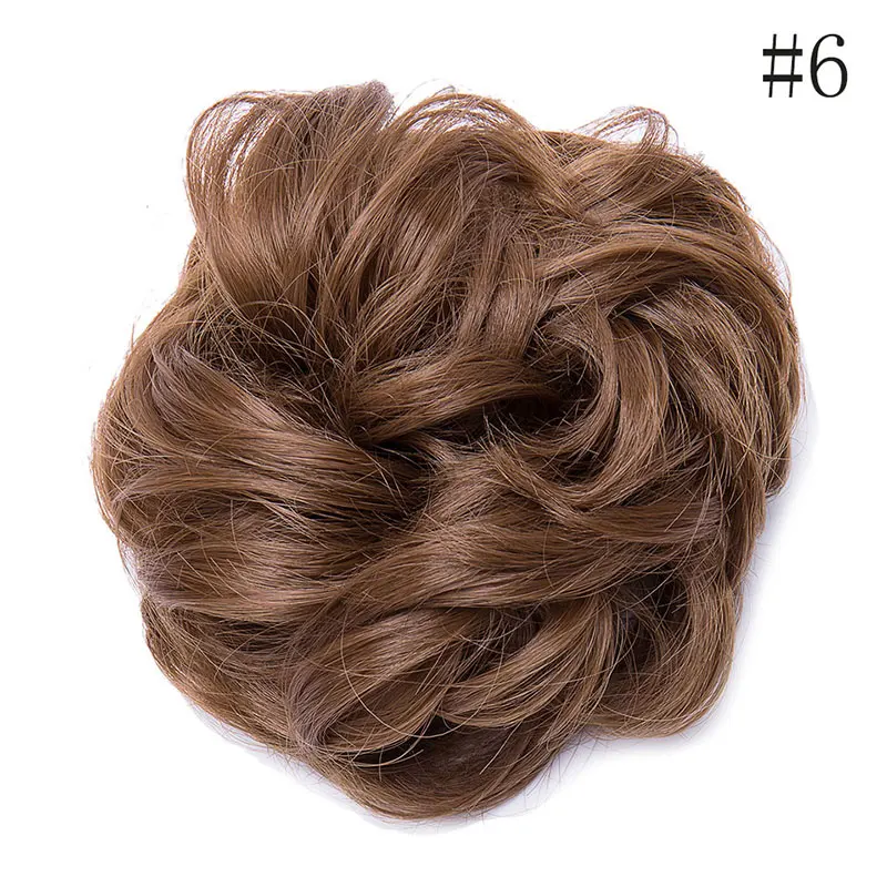 light brown SNOILITE синтетические шиньоны, резинки для наращивания, накладные волосы, накладные волосы - Цвет: light brown