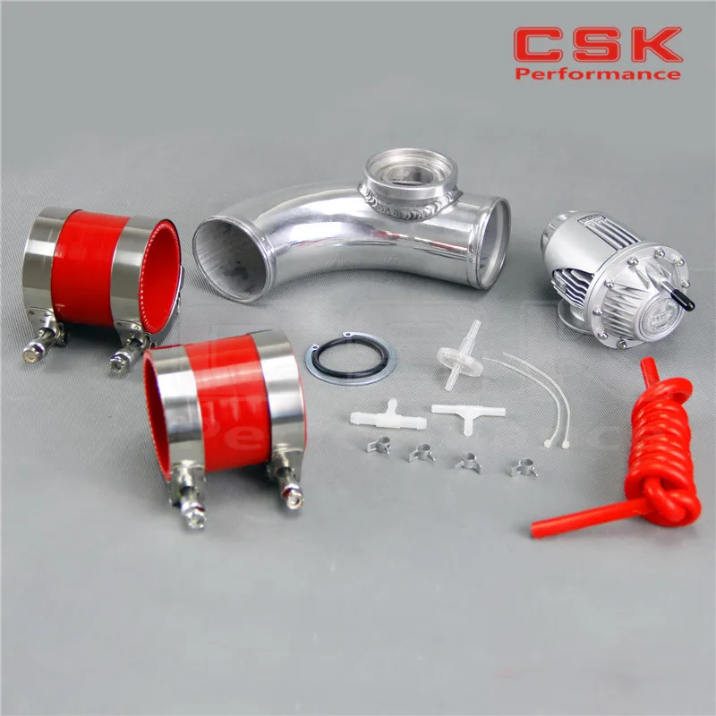 SQV выдувной клапан BOV IV 4 + 2 36 ❠ мм 90 градусов Фланцевая труба красный кремниевый