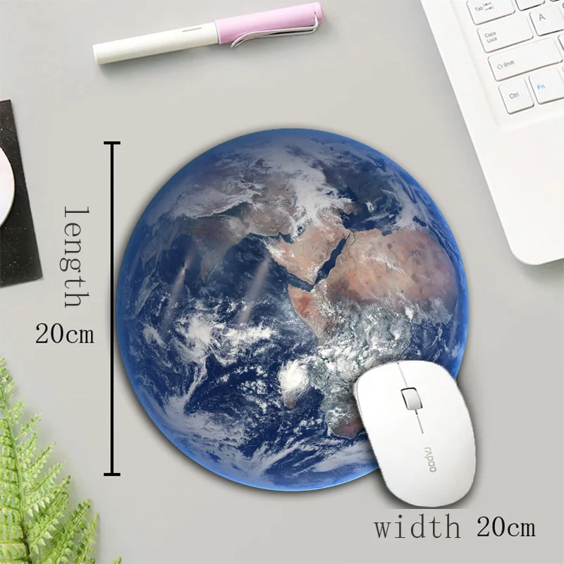 Пустой круглый коврик для мыши XGZ Earth Pluto Stars быстрые Нескользящие игровые коврики
