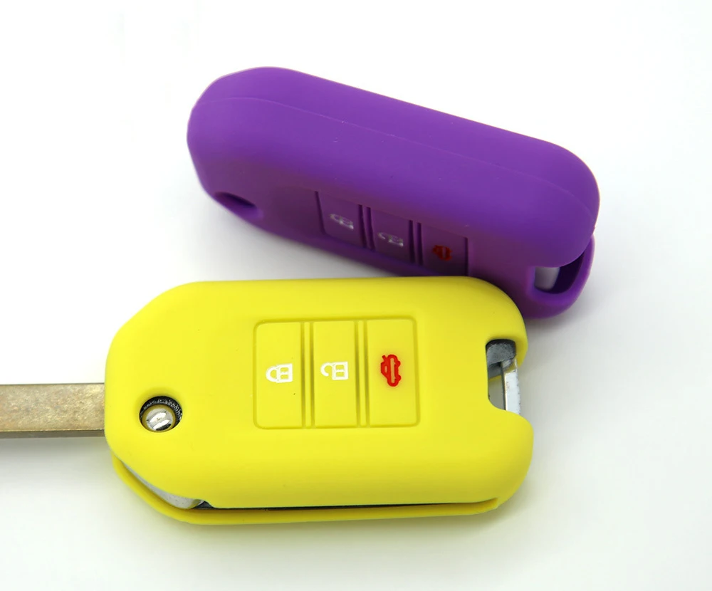 Buy 2 send one 3 Buttons Silicone Car Key Case For Honda FIT XRV VEZEL CITY JAZZ CIVIC HRV Civic Crider CRV Protector Cover | Автомобили и