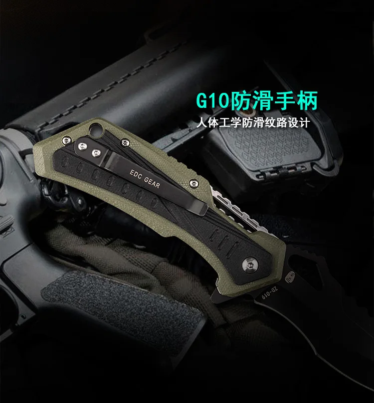HX на открытом воздухе ZD-019 высокой твердости Открытый тактический характеристика складной нож самообороны инструмент с дикой природы выживания Ножи