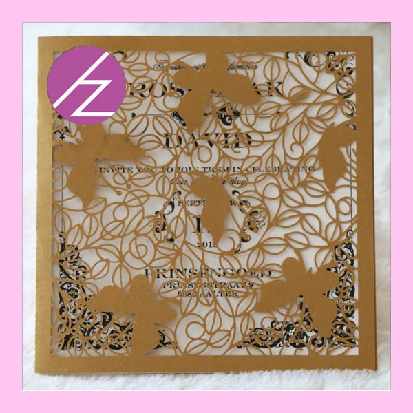 12 шт./лот украшения для свадебвечерние пригласительные карты лазерная вырезка