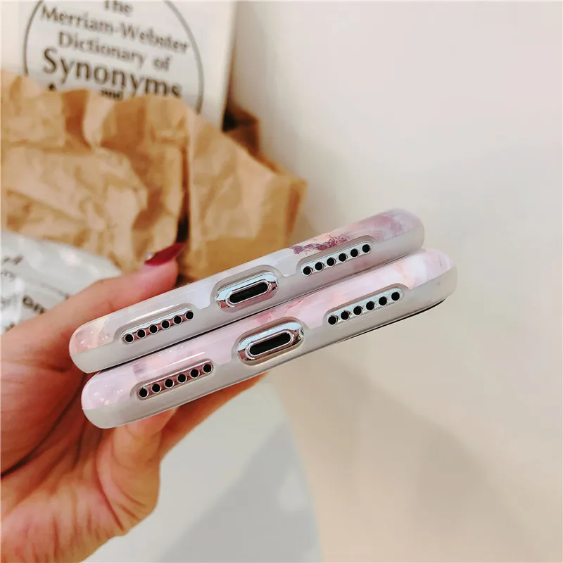 COPEONE Colorful Marble Case for iPhone 8 Plus 7 6 6s Full Protective Soft TPU Cases X XS XR XSMAX Shell Pattern |